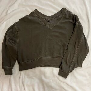 Aerie Olive Knit Sweater